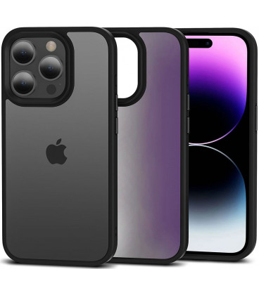 Matinis juodas dėklas Apple iPhone 15 Pro telefonui "Tech-Protect Magmat"