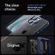Mėlynas / skaidrus dėklas Apple iPhone 15 Pro telefonui "Spigen Ultra Hybrid"