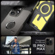 Pilkas (Gunmetal) dėklas Apple iPhone 15 Pro Max telefonui "Spigen Tough Armor MAG Magsafe"