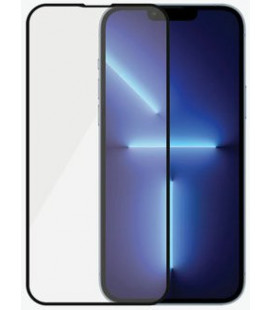 Juodas apsauginis grūdintas stiklas Apple iPhone 14 Plus telefonui "Full Glue 6D"