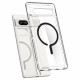Skaidrus (Juodas) dėklas Google Pixel 7A telefonui "Spigen Ultra Hybrid Onetap Ring Magsafe"