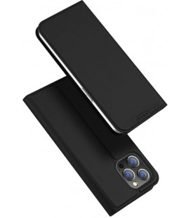 Juodas atverčiamas dėklas Apple iPhone 15 Pro Max telefonui "Dux Ducis Skin Pro"