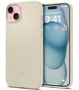 Smėlio spalvos dėklas Apple iPhone 15 telefonui "Spigen Thin Fit"