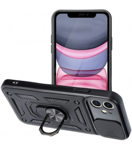 Juodas dėklas Apple iPhone 11 telefonui "Slide Camera Armor"