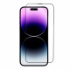 Juodas apsauginis grūdintas stiklas + rėmelis Apple iPhone 14 Pro Max telefonui "5D Full Glue + Applicator"