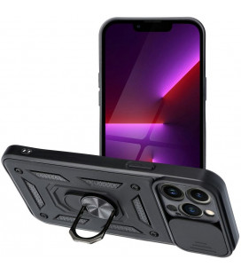 Juodas dėklas Apple iPhone 13 Pro Max telefonui "Slide Camera Armor"