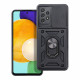 Juodas dėklas Samsung Galaxy A52 / A52 5G / A52s 5G telefonui "Slide Camera Armor"