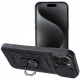 Juodas dėklas Apple iPhone 15 Pro Max telefonui "Slide Camera Armor"