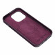 Violetinis odinis dėklas Apple iPhone 15 telefonui "Leather Mag Cover"