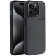 Juodas dėklas Apple iPhone 15 Pro telefonui "Carbon Premium"