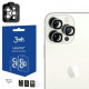 Sidabrinės spalvos kameros apsauga Apple iPhone 15 Pro Max telefonui "3MK Lens Pro"