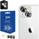 Sidabrinės spalvos kameros apsauga Apple iPhone 15 telefonui "3MK Lens Pro"