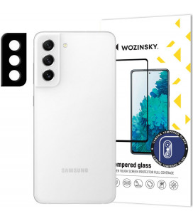 Apsauginis grūdintas stiklas Samsung Galaxy S21 FE telefono kamerai "Wozinsky Full Camera Glass 9H"