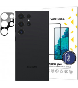 Apsauginis grūdintas stiklas Samsung Galaxy S23 Ultra telefono kamerai "Wozinsky Full Camera Glass 9H"