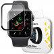 Juoda ekrano apsauga Apple Watch 4 / 5 / 6 / SE (44mm) laikrodžiui "Wozinsky Hybrid Glass"