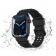 Juoda apyrankė Apple Watch SE / 8 / 7 / 6 / 5 / 4 / 3 / 2 / 1 (38 / 40 / 41 mm) laikrodžiams "Strap Triple Protection"