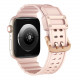 Rožinė apyrankė Apple Watch Ultra / SE / 8 / 7 / 6 / 5 / 4 / 3 / 2 / 1 (42 / 44 / 45 / 49 mm) laikrodžiams "Strap Triple"