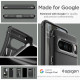 Matinis juodas dėklas Google Pixel 8 Pro telefonui "Spigen Rugged Armor"