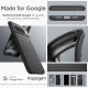 Matinis juodas dėklas Google Pixel 8 Pro telefonui "Spigen Liquid Air"