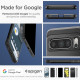 Juodas dėklas Google Pixel 8 Pro telefonui "Spigen Tough Armor"