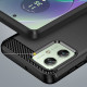 Juodas dėklas Motorola Moto G54 5G telefonui "Tech-Protect TPUCarbon"