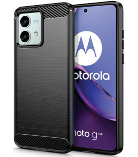 Juodas dėklas Motorola Moto G84 5G telefonui "Tech-Protect TPUCarbon"