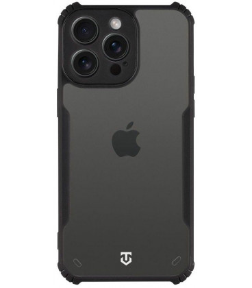 Juodas / skaidrus dėklas Apple iPhone 15 Pro Max telefonui "Tactical Quantum Stealth Cover"