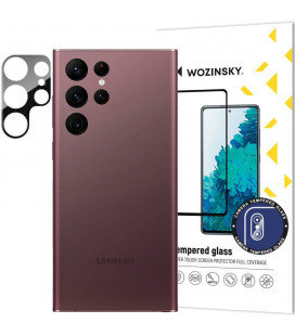 Apsauginis grūdintas stiklas Samsung Galaxy S22 Ultra telefono kamerai "Wozinsky Full Camera Glass 9H"