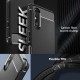 Matinis juodas dėklas Sony Xperia 5 V telefonui "Spigen Rugged Armor"
