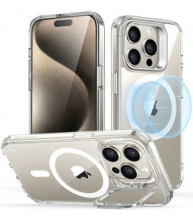 Skaidrus dėklas Apple iPhone 15 Pro telefonui "ESR Classic Kickstand Halolock Magsafe"