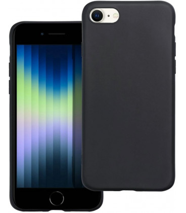 Matinis juodas dėklas Apple iPhone 7 / 8 / SE 2020 / SE 2022 telefonui "Matt Case"
