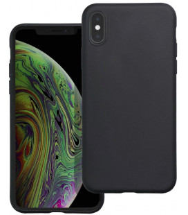 Matinis juodas dėklas Apple iPhone X / XS telefonui "Matt Case"