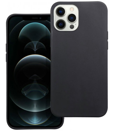 Matinis juodas dėklas Apple iPhone 12 Pro Max telefonui "Matt Case"