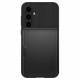 Juodas dėklas Samsung Galaxy S23 FE telefonui "Spigen Slim Armor CS"