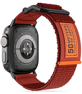 Oranžinė apyrankė Apple Watch 4 / 5 / 6 / 7 / 8 / 9 / SE / Ultra 1 / 2 (42 / 44 / 45 / 49 mm) laikrodžiui "Tech-Protect Scout"