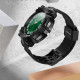 Juodas dėklas + stikliukai Samsung Galaxy Watch 6 Classic (47 mm) laikrodžiui "Supcase Unicorn Beetle Pro & Glass"