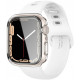 Skaidrus dėklas Apple Watch 7 / 8 / 9 (45mm) laikrodžiui "Spigen Ultra Hybrid"