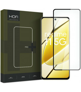 Juodas apsauginis grūdintas stiklas Realme 11 5G telefonui "HOFI Glass Pro+"