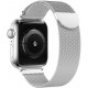 Sidabrinės spalvos apyrankė Apple Watch 8 / 9 / 10 / 11 / 12 / SE (40 / 41 / 42 mm) laikrodžiui "Tech-Protect Milaneseband"