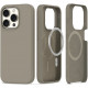 Pilkas (Titanium) dėklas Apple iPhone 15 Pro telefonui "Tech-Protect Silicone Magsafe"