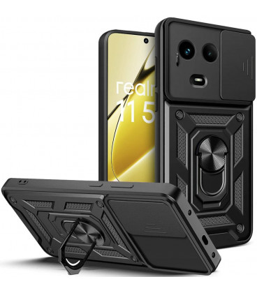 Juodas dėklas Realme 11 5G telefonui "Tech-Protect Camshield Pro"
