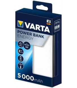 Balta Išorinė baterija Power Bank 3A 5000mAh "VARTA Powerbank Energy"