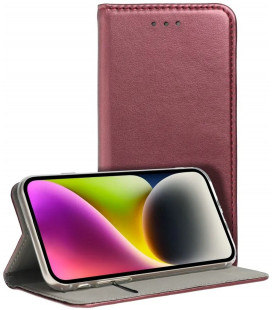 Bordo atverčiamas dėklas Samsung Galaxy S23 FE telefonui "Smart Magnetic"