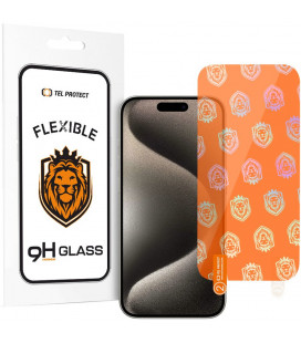 Ekrano apsauga Apple iPhone 15 Plus / 15 Pro Max telefonui "Tel Protect Flexible Hybrid Tempered Glass"