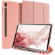 Rožinis atverčiamas dėklas Samsung Galaxy Tab S9 11.0 X710 / X716B planšetei "Dux Ducis Domo"