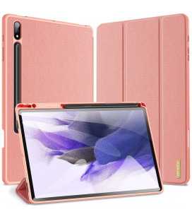 Rožinis atverčiamas dėklas Samsung Galaxy Tab S9 Plus 12.4 X810 / X816B planšetei "Dux Ducis Domo"