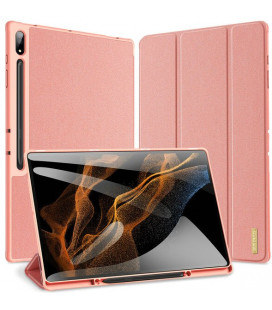 Rožinis atverčiamas dėklas Samsung Galaxy Tab S9 Ultra 14.6 X910 / X916 planšetei "Dux Ducis Domo"