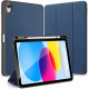 Mėlynas atverčiamas dėklas Apple iPad 10.9 2022 planšetei "Dux Ducis Domo"