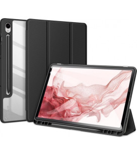 Juodas atverčiamas dėklas Samsung Galaxy Tab S9 11.0 X710 / X716B planšetei "Dux Ducis Toby"