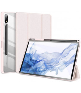 Rožinis atverčiamas dėklas Samsung Galaxy Tab S9 Plus 12.4 X810 / X816B planšetei "Dux Ducis Toby"